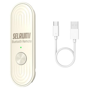 셀루미 C타입 충전식 스마트폰 블루투스 리모컨, SEL-ST300V, 바닐라 브론즈, 1개