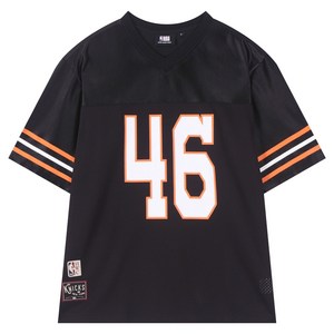 NBA 남녀공용 HWC 뉴욕닉스 5부 메쉬 반팔 티셔츠 N252TS852P