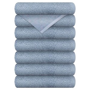 송월타월 심플 컬러무지 세면타올 130g 30수 면사, 하늘, 7개