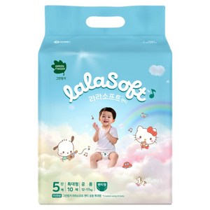 그린핑거 라라소프트 팬티형 기저귀 남여공용, 5단계, 10매