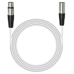 마오노 XLR 마이크 케이블 2m, 1개, 화이트, MKC-200