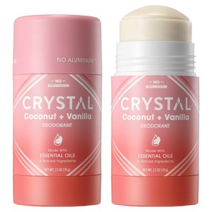 크리스탈 마그네슘 코코넛 + 바닐라 데오드란트, 70g, 1개