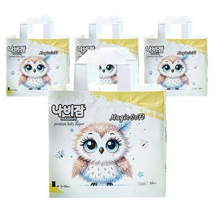 나비잠 매직소프트 팬티형 기저귀 아동공용, 대형(L), 120매