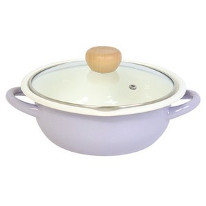 라임올리브 인덕션 법랑 전골냄비, 1개, 퍼플, 19cm