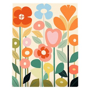플레이어바웃 DIY 명화 그림그리기 세트 40 x 50 cm, 꽃의 향연, 1개