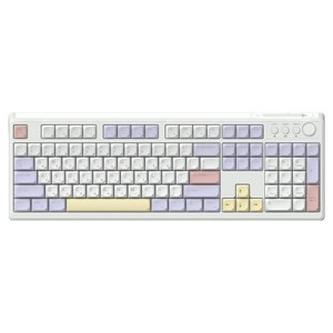 한성컴퓨터 OfficeMaster 유무선 저소음 멤브레인 키보드, Purple Heart, GK104, 제조사축