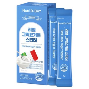 뉴트리디데이 오리지널 리얼 그릭요거트 스타터, 2g, 10개입, 1개