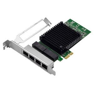 랜스타 인텔 4포트 PCIe 기가 랜카드 데스크탑용, LS-EX4G, 1개