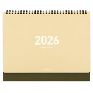 모닝글로리 2026 비움 모닝 스탠딩 캘린더 대, 베이지, 1개