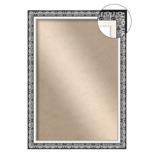 1000피스 직소 퍼즐 전용 액자 51 x 73.5 cm, 바로크 매트 블랙, 1개