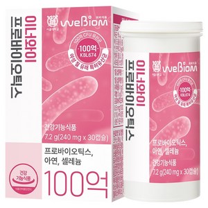 서울대위바이옴 이너와이 프로바이오틱스 아연 셀레늄, 30정, 1개