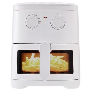 대웅 모닝컴 보이는 대용량 에어프라이어 4L, DWAF-SJ04LW, 화이트