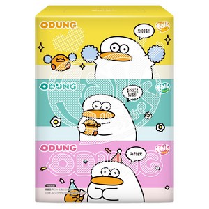 미래생활 톡티슈 오둥이 미용티슈 2겹 200p x 3종 세트, 200매, 3개