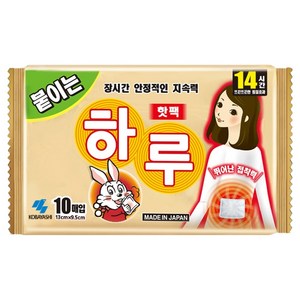 고바야시 부착형 하루 핫팩 10p, 1세트