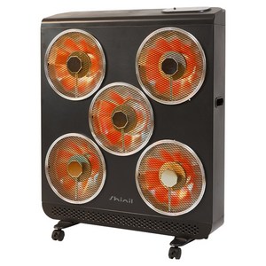 신일 5구 하이라이트 전기히터, SEH-HL3500F, 블랙