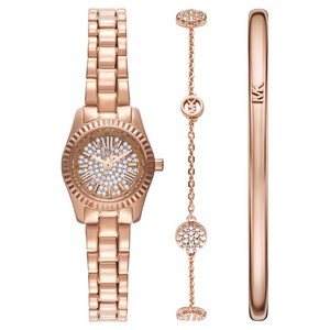 마이클코어스 여성용 렉싱턴 메탈시계 + 팔찌 세트 FREE MK4946SET