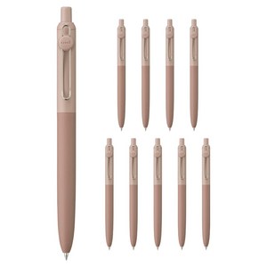 uni 젠토 스탠다드 블랙잉크 0.38mm UBN-ZSC-38, B.소일 브라운, 10개