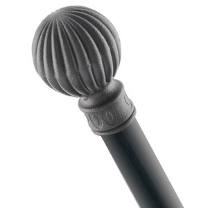 홈드레브 프리미엄 커튼봉 솔라 25mm, 8자 (135~255cm), 블랙