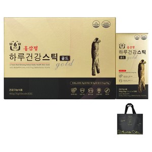 대한홍삼 6년근 홍삼정 하루건강스틱 골드 + 쇼핑백, 450g, 1개
