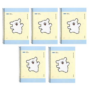 몰티즈 연습장, 스카이블루, 5개