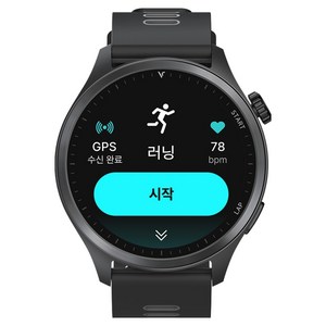 NURUN R21 러닝워치, 블랙, 1개