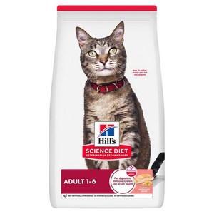 힐스사이언스다이어트 고양이 사이언스 다이어트 사료 어덜트 연어, 피부/피모+장건강, 1.58kg, 1개