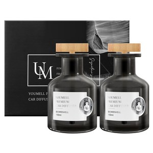 프리미엄 차량용 디퓨저 150ml, 1세트, 밤쉘 골드박스 특가