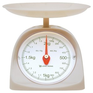 러브송 모던 주부 저울, 아이보리, 2kg