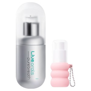 라이브오랄스 퓨어브레스 농축가글액 휴대용 50ml 키링 10ml 랜덤발송, 1세트, 60ml