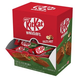 KitKat 미니어처 헤이즐넛 25p, 267.5g, 1개 골드박스 특가