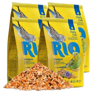 RIO 사랑앵무 잉꼬 모이 21012, 1kg, 4개