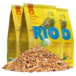 RIO 사랑앵무 잉꼬 새모이 21022, 1kg, 3개