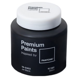 노루페인트 팬톤 에그쉘광 페인트 19-0303, Jet Black, 300ml, 1개