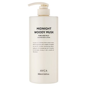 아브카 퓨어 앤 마일드 세라마이드 바디로션 미드나잇 우디머스크, 1개, 800ml