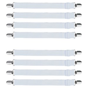 엠디글로벌 침대시트 고정집게, 화이트, 8개