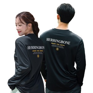 헤링본 루즈핏 래쉬가드 수영복 긴팔 상의 RE325B