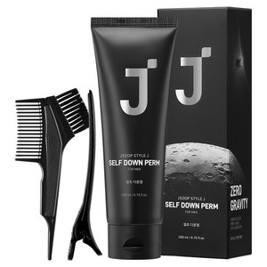 제이숲 스타일제이 포맨 셀프 다운펌 모든모발용 + 집게 + 펌지 + 장갑 + 펌브러쉬 세트, 200ml, 1개