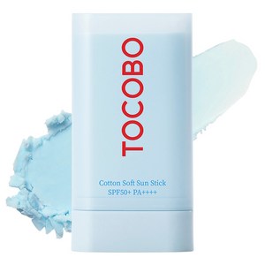 토코보 코튼 소프트 선스틱 SPF50+ PA++++, 19g, 1개