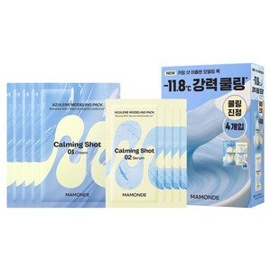 마몽드 카밍샷 아줄렌 모델링팩 66g, 1개, 4개입