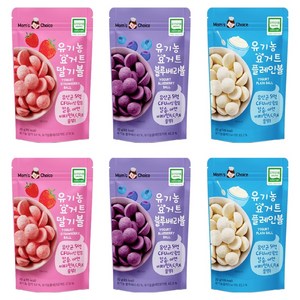 맛있는풍경 유기농 요거트볼 20g 3종 세트, 2세트, 딸기, 플레인, 블루베리
