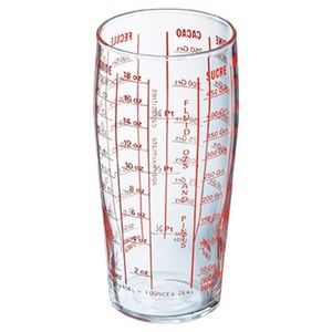루미낙 유리 계량컵, 혼합색상, 1개, 580ml