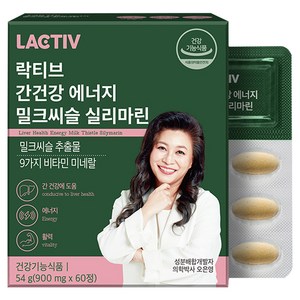락티브 간건강 에너지 밀크씨슬 실리마린 54g, 60정, 1개