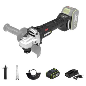 WORX 20V 4.0Ah BL 충전 그라인더 WU806.5, 1세트