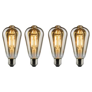 KDT-YD LED 에디슨 ST벌브 3W 램프 인테리어전구 B-ST64, 4개, 전구색