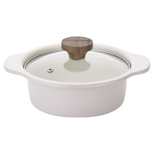 키친플라워 인덕션 쿠킨 경량 뚝배기 냄비, 16cm, 크림라떼, 1개