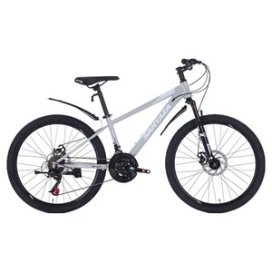 산타자 덱스트2.1D MTB 하이텐강 디스크 브레이크 15.8kg 신장 138~158cm 방문설치, 무광그레이, 60.9cm(24인치)