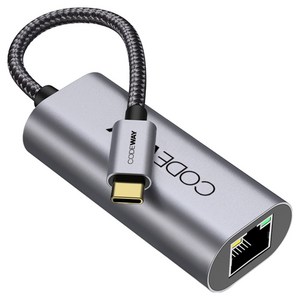 USB C타입 노트북 랜선 연결 젠더, C to LAN 컨버터, 1개