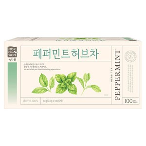 녹차원 페퍼민트 허브차, 800mg, 100개입, 1개