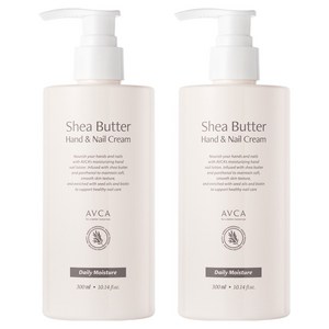 아브카 시어버터 데일리 모이스춰 대용량 핸드 앤 네일 크림, 300ml, 2개