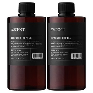 에이센트 디퓨저 리필, 그린에어리, 500ml, 2개